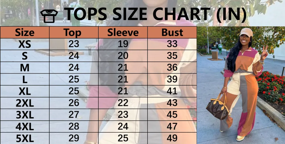 2-piece Set Women's Colorblock Zip Up Jacket & Wide Leg Pants