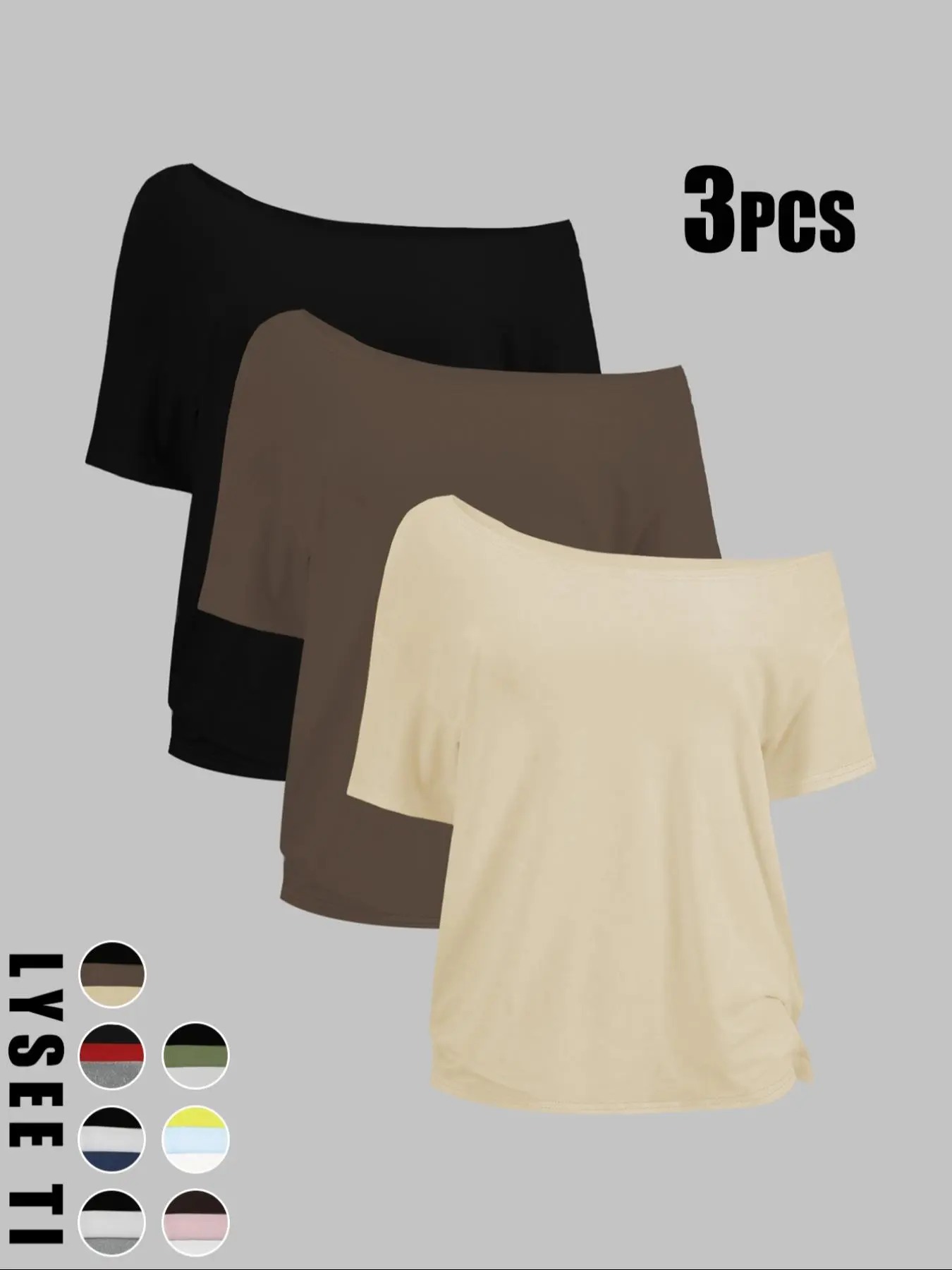 Women’s Everyday Solid Color Basic Tee – Casual Short Sleeve Shirt