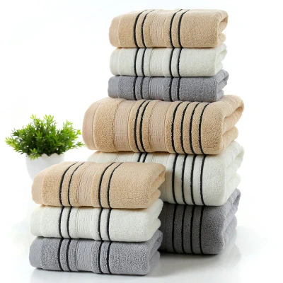 Sophisticated Stripe Bath Towels