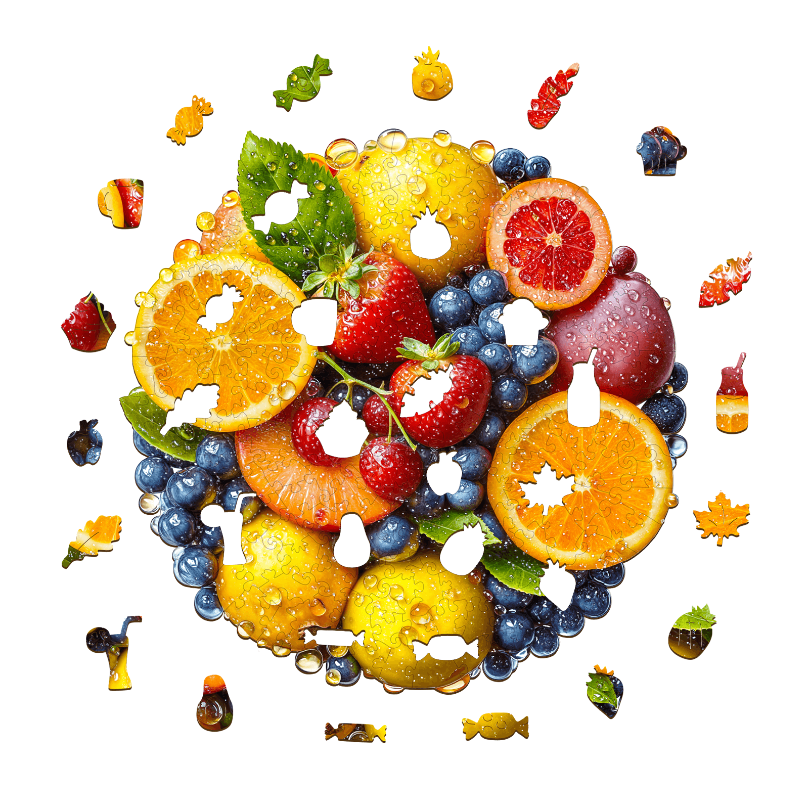 Colorful fruit Wooden Jigsaw Puzzle