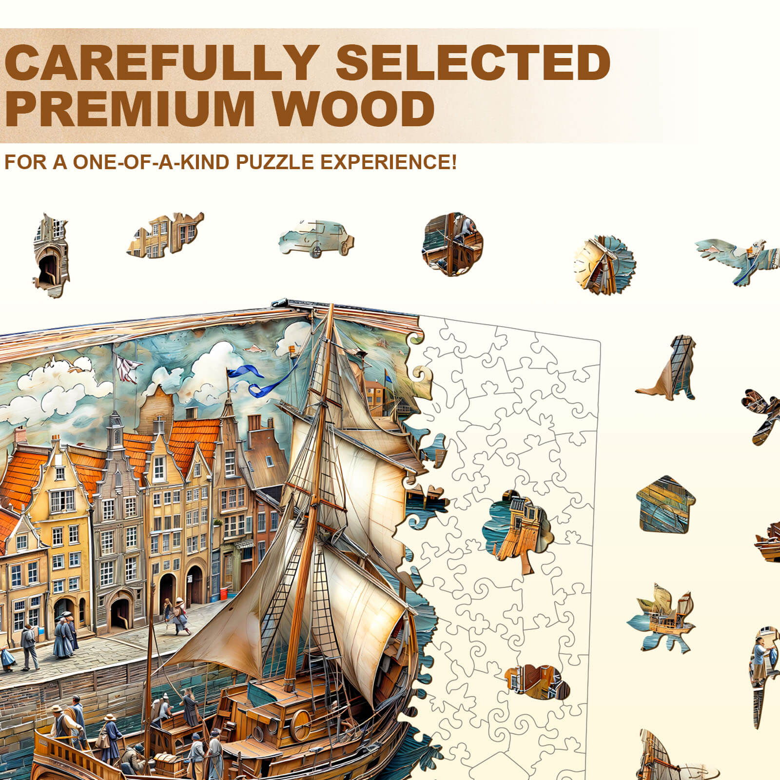 Paper channel Wooden Jigsaw Puzzle