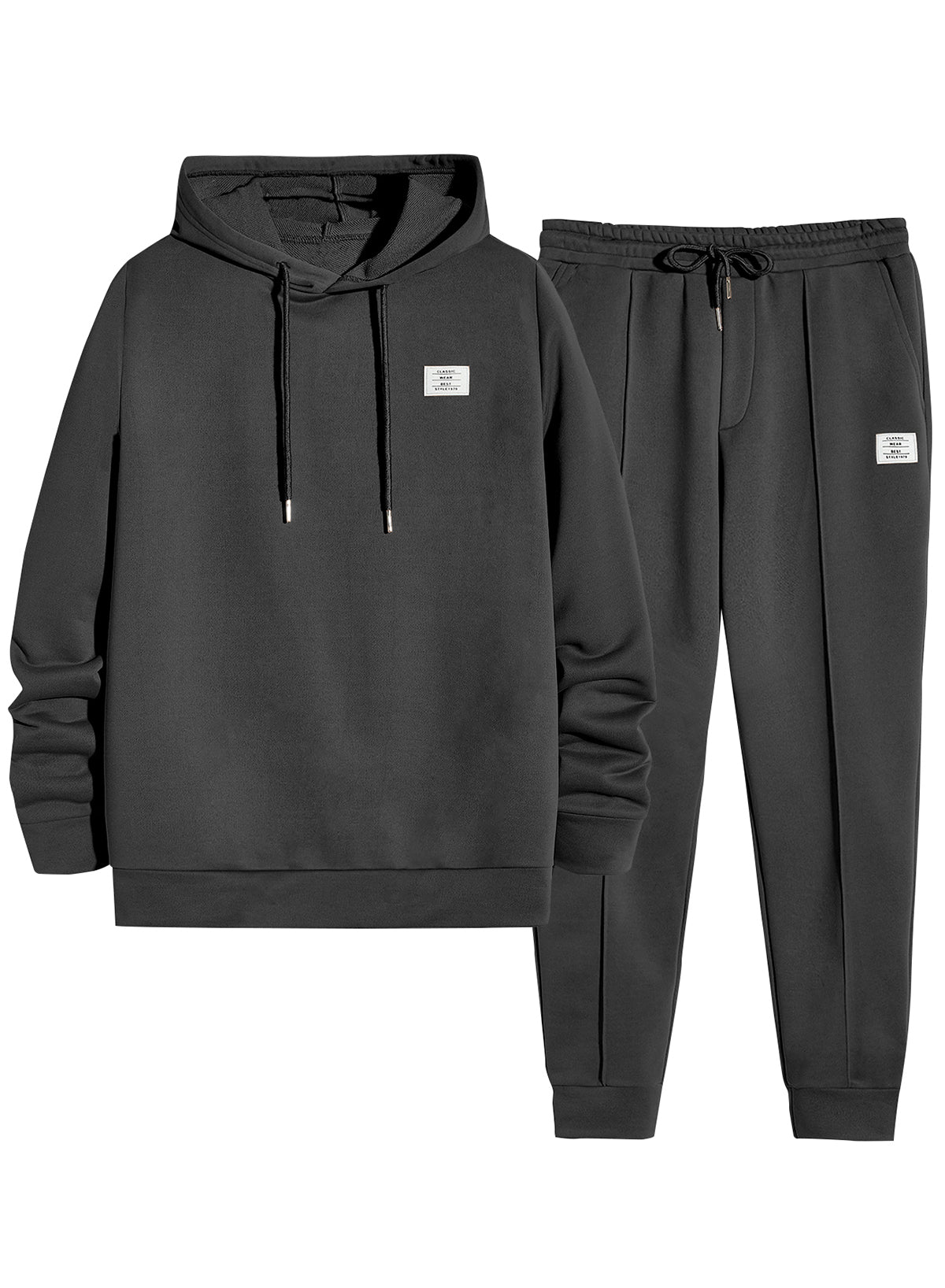Men's 2 Piece Outfits Hoodie Sweatshirt Tracksuit & Joggers Sweatpants Sweatsuit Set