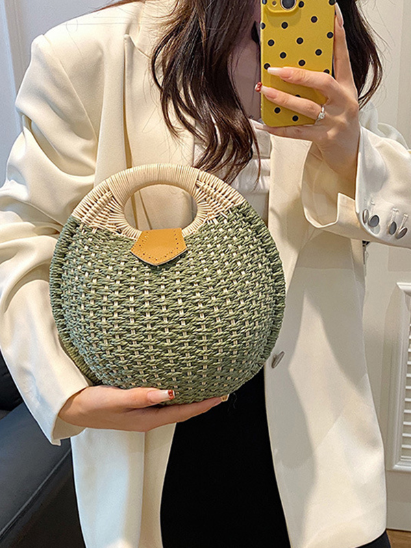 Geometric Woven Handbags