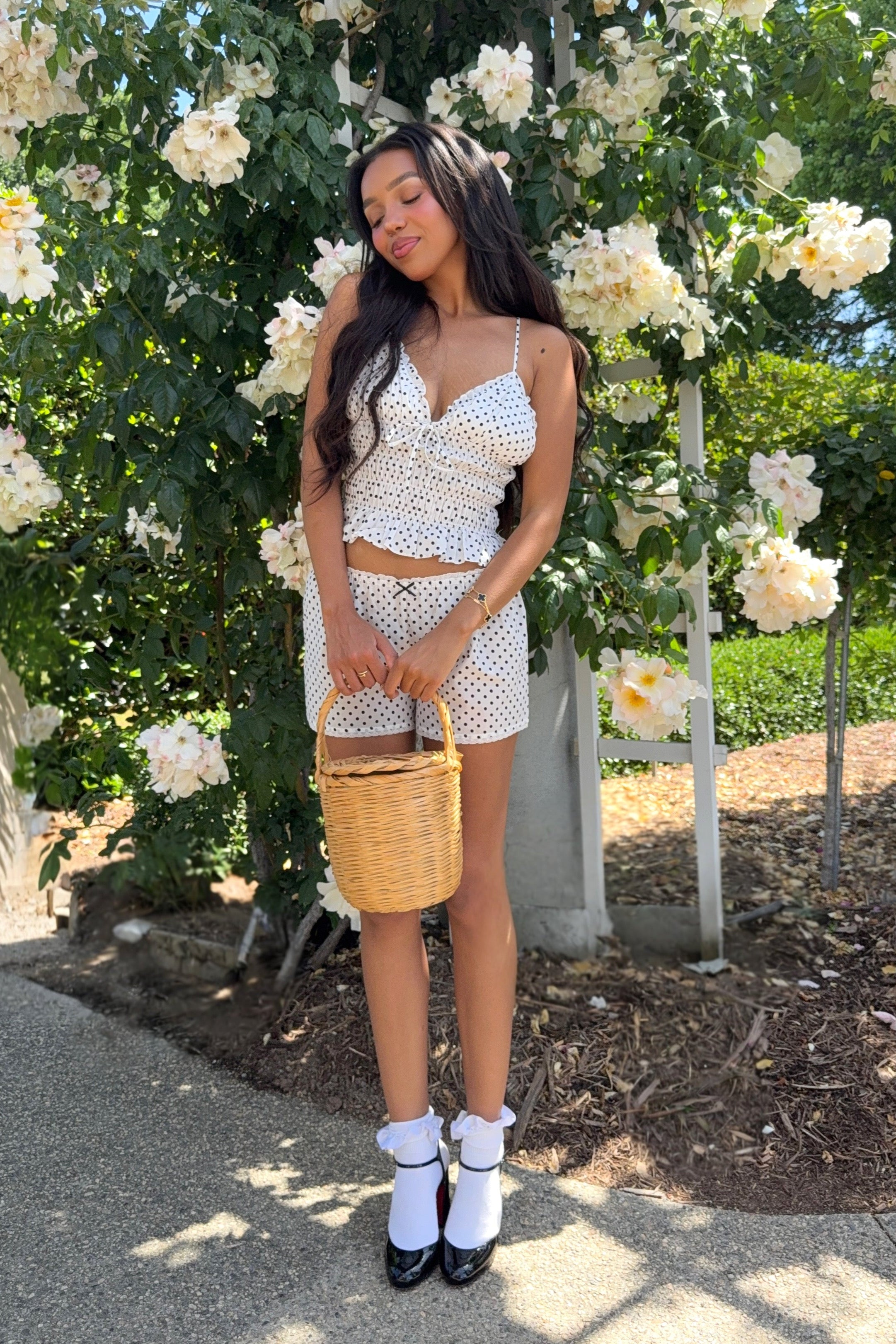 Dotty Sweetheart Cami Top