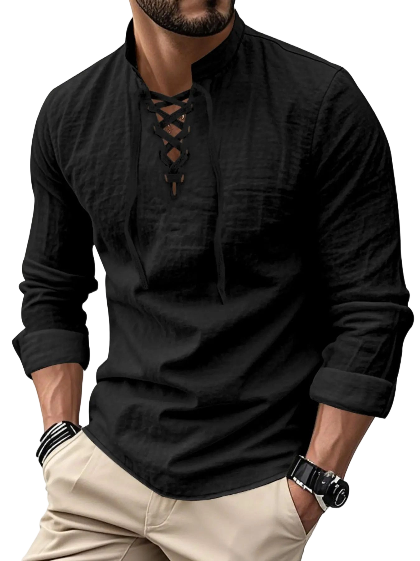 Men's Lightweight Breathable Linen Shirt