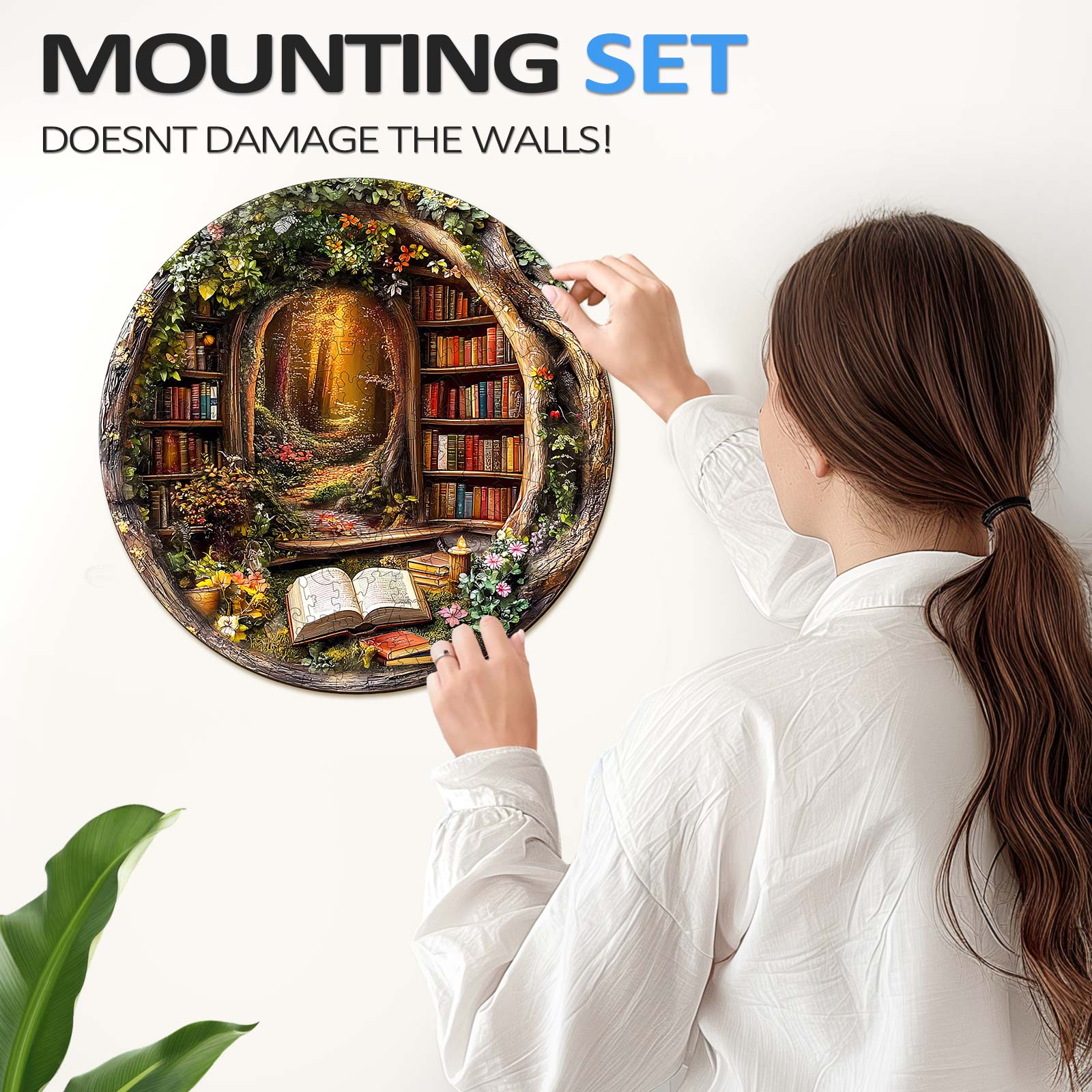 Tree House Library Wooden Jigsaw Puzzle