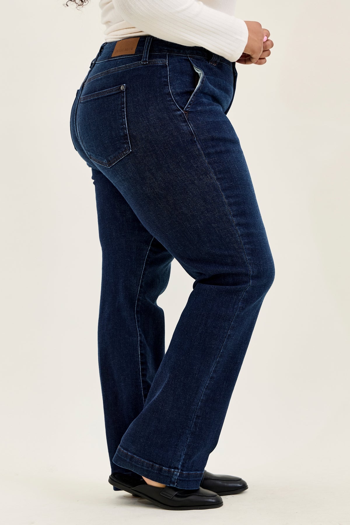 Penny Dark Indigo Trouser Wide Leg - PLUS