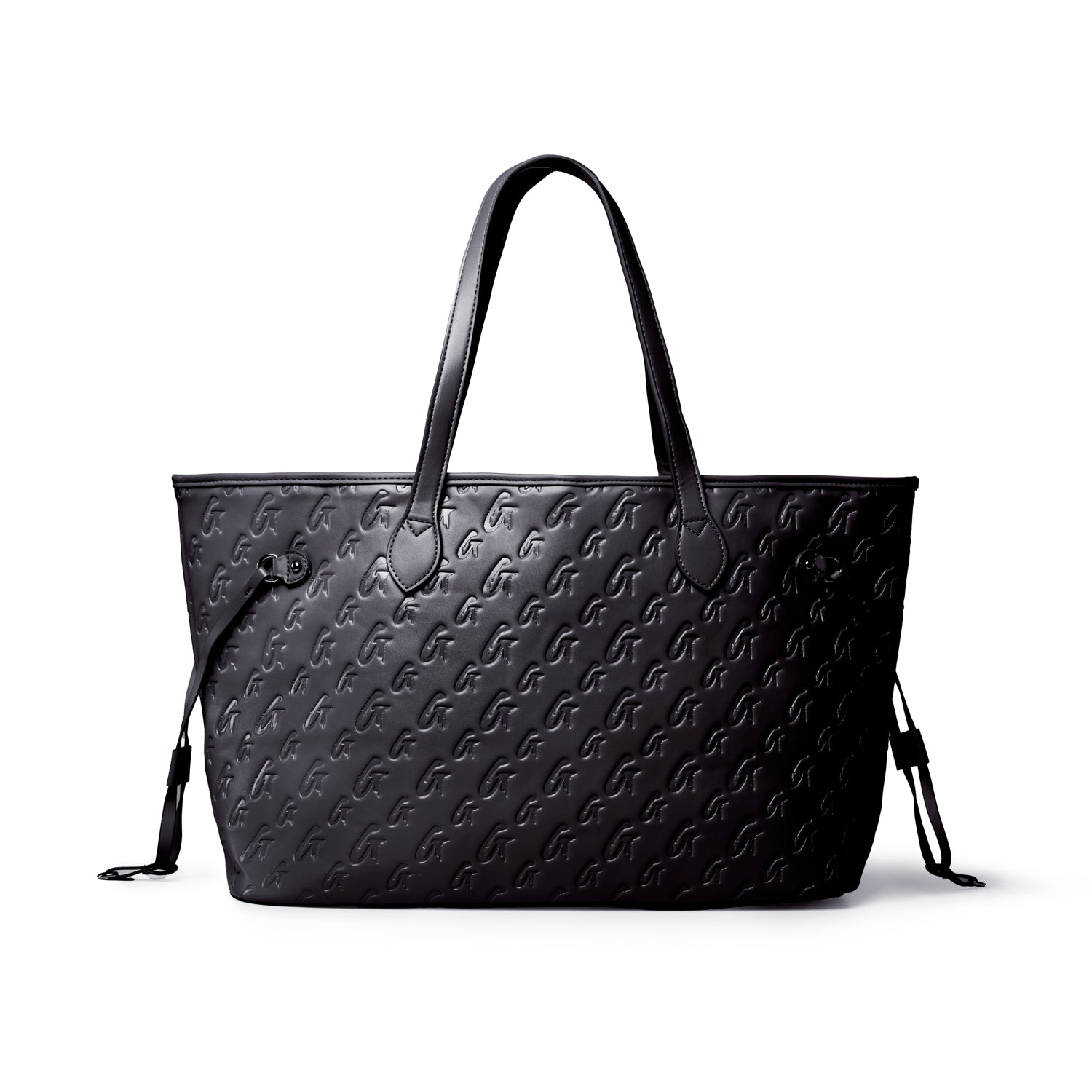 MONOGRAM GLAM TOTE - BLACK BLACK
