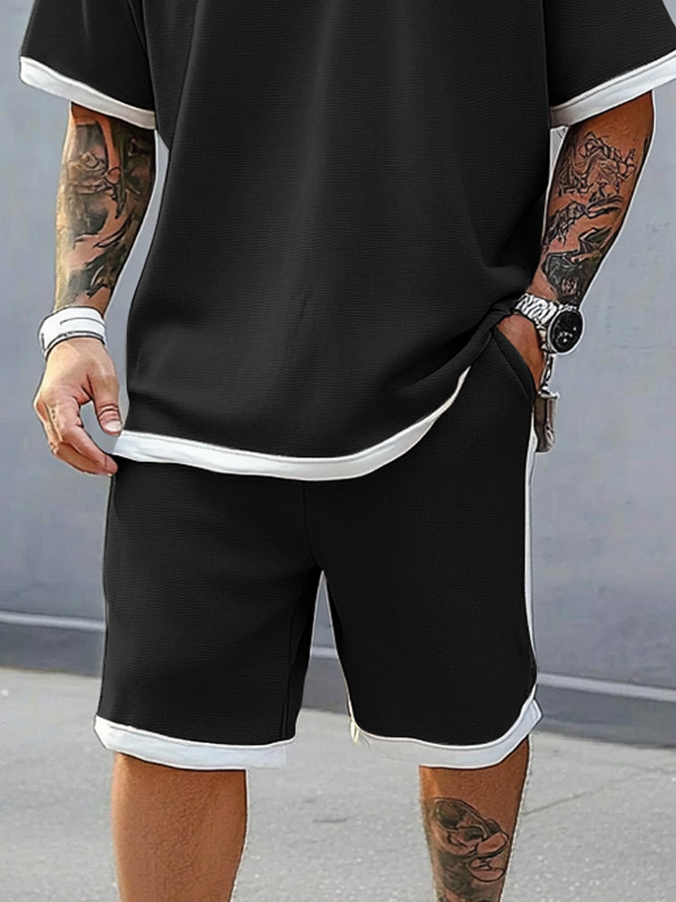 Premium Comfort Colorblock Athleisure Set