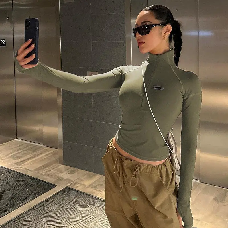 Women's Zipper Crop Jacket