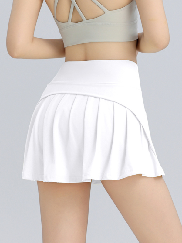 High Waist Hip A-Line Sporty Mini Skirt