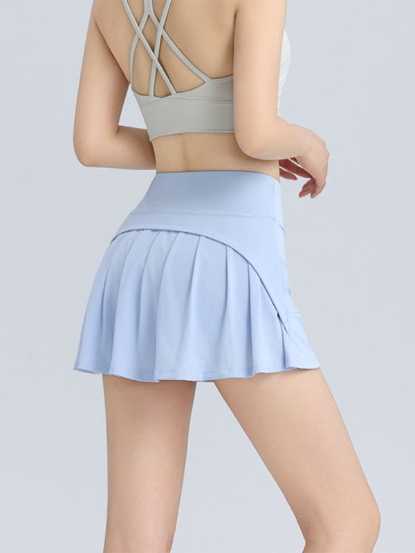 High Waist Hip A-Line Sporty Mini Skirt