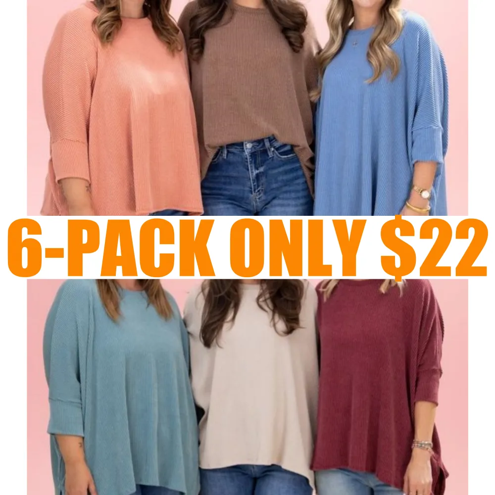 Raised Rib Easy Fit Top