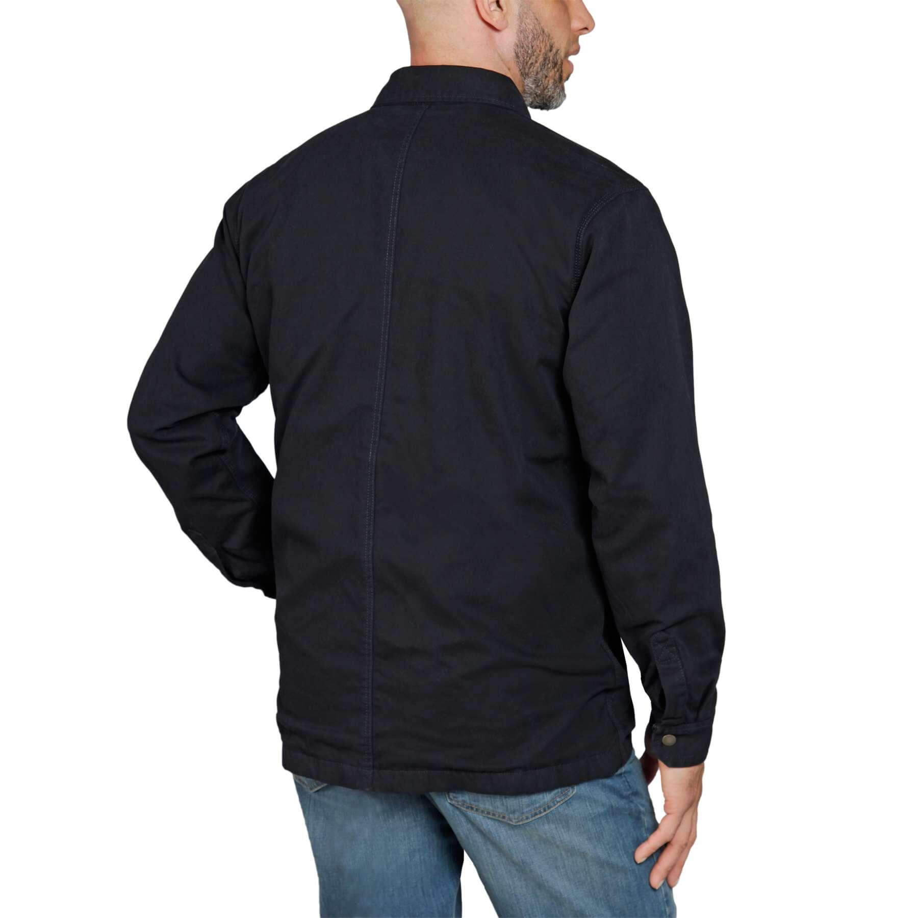 CHT Rugged Flex Relaxed fit Canvas Fleece Lined Snap-Front Shirt Jacket 105532