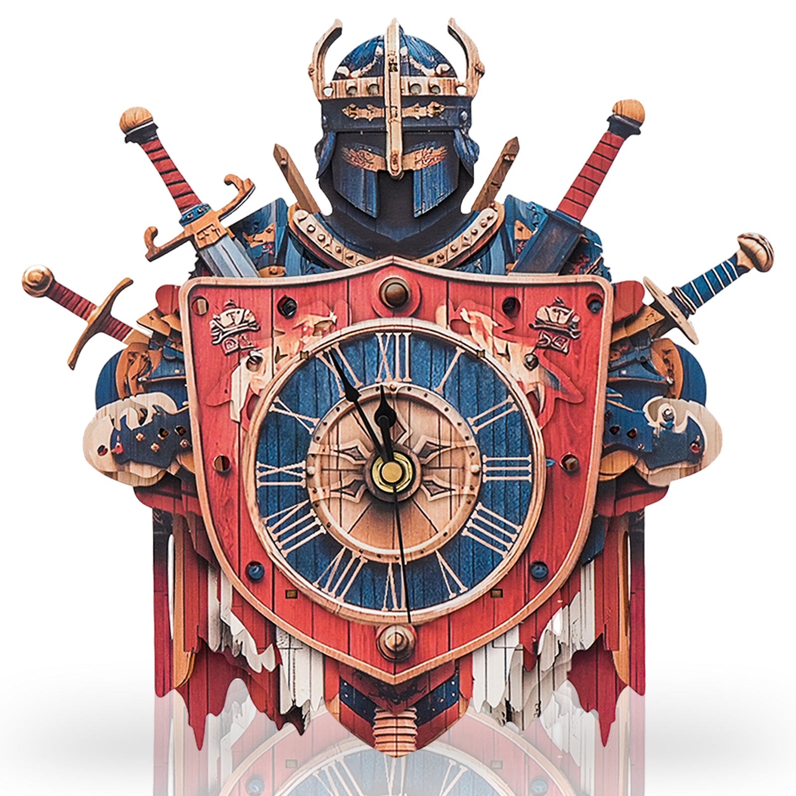 Knight â€“ DIY Wooden Clock, 3D Puzzle Craft Kit