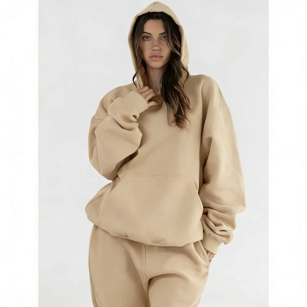 Women's Oversized Hoodie & Jogger Two-Piece Set