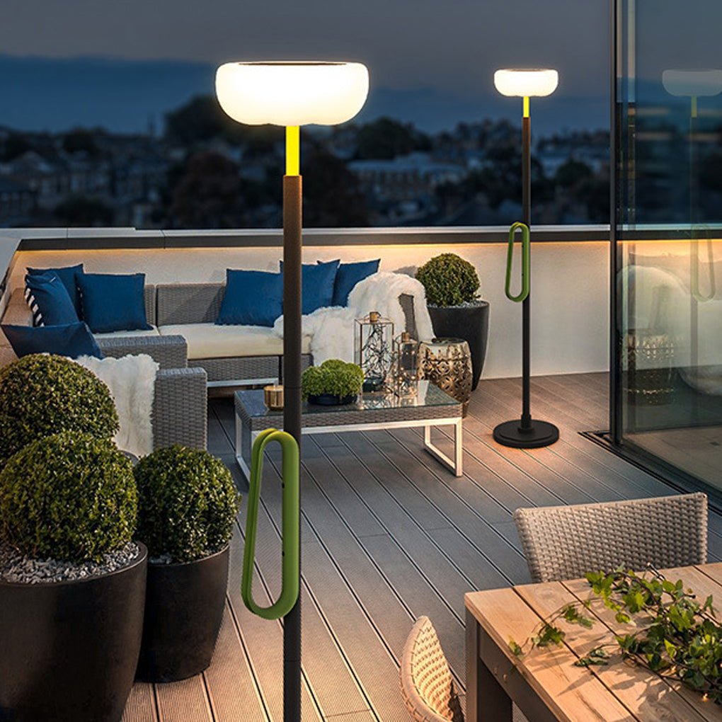 Portable Solar Outdoor Floor Lamp for Lawn BBQ Party Camping Activities