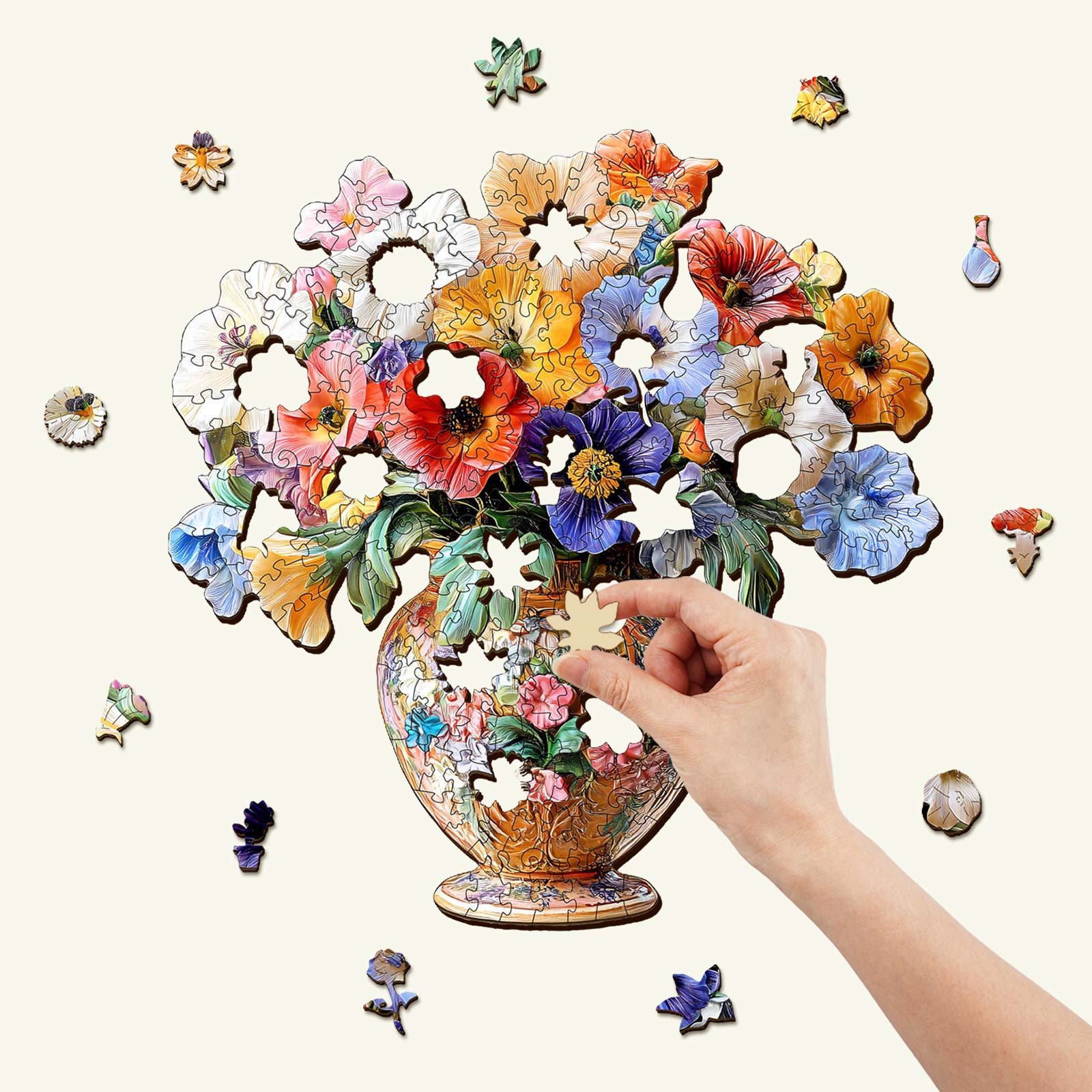 Vintage Flower Jigsaw Puzzle