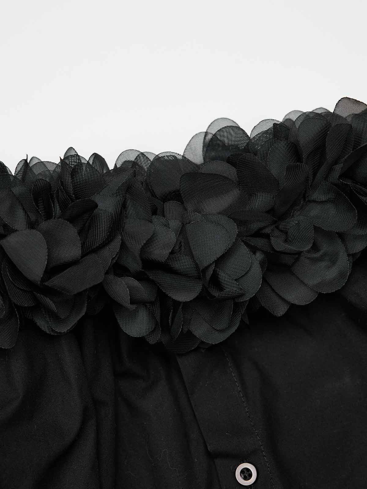 ASOBIO Off-Shoulder Petal Shirt