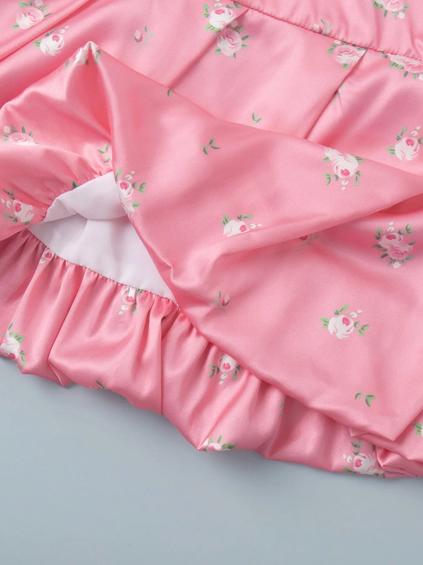 Floral Print Cami and Skirt Set