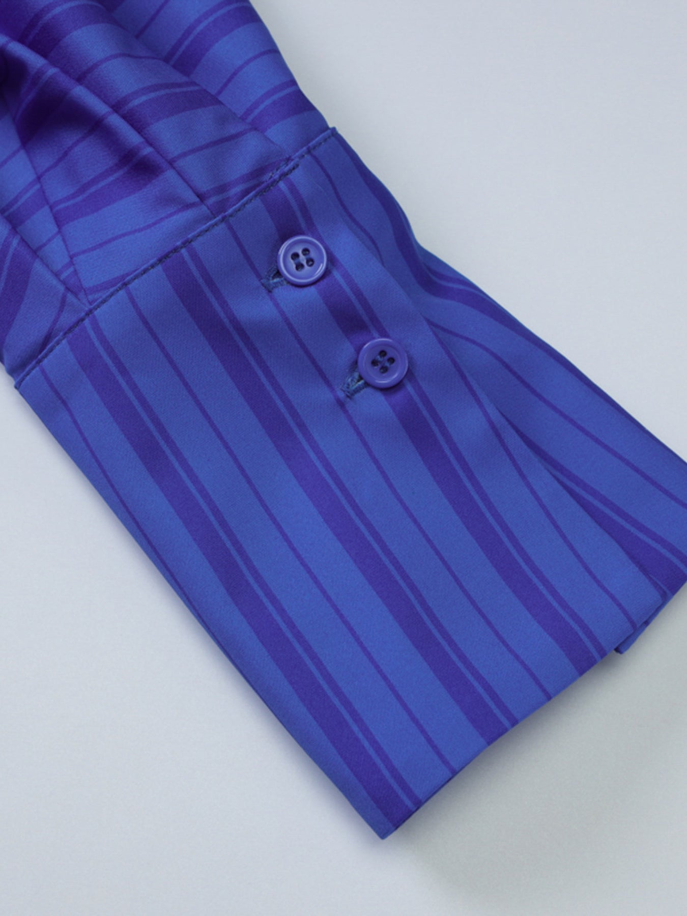 Striped Button-Down Mini Dress