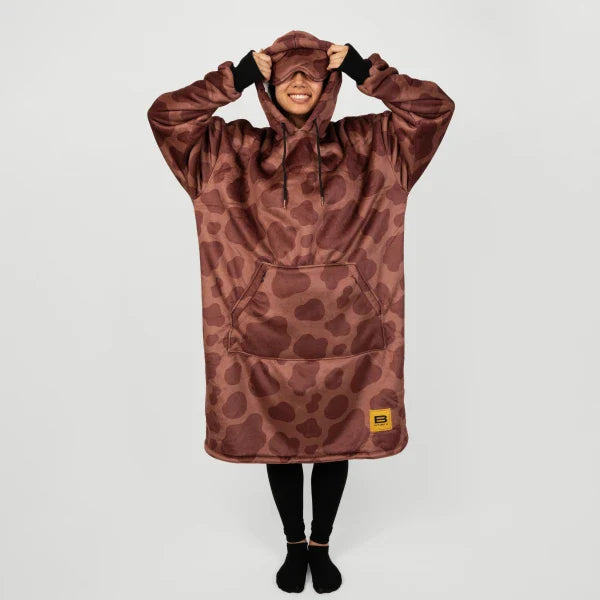 Wearable blanket Oversized with sherpa lining One size fits most.