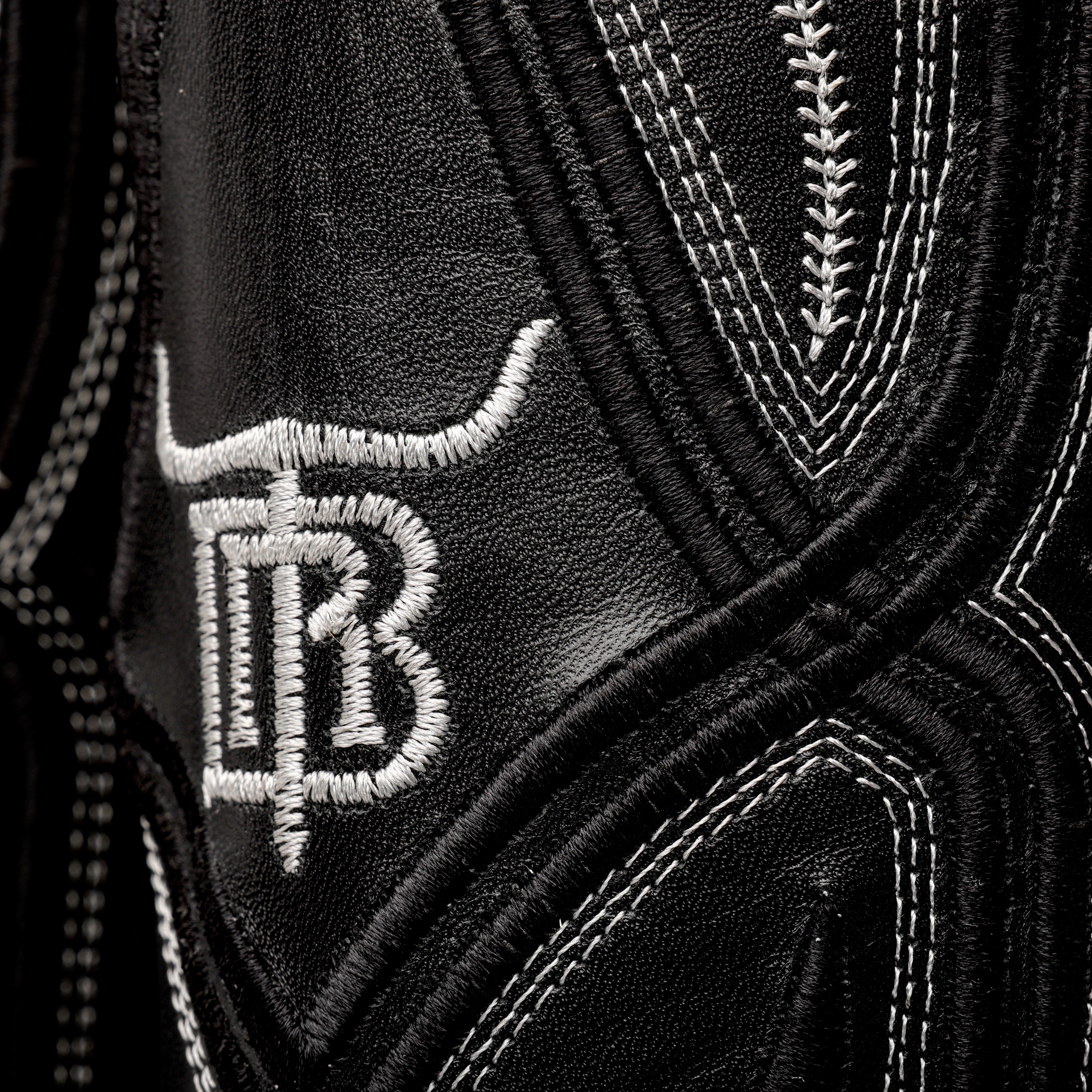 Black Snapping Turtle Leather Boots - Square Toe