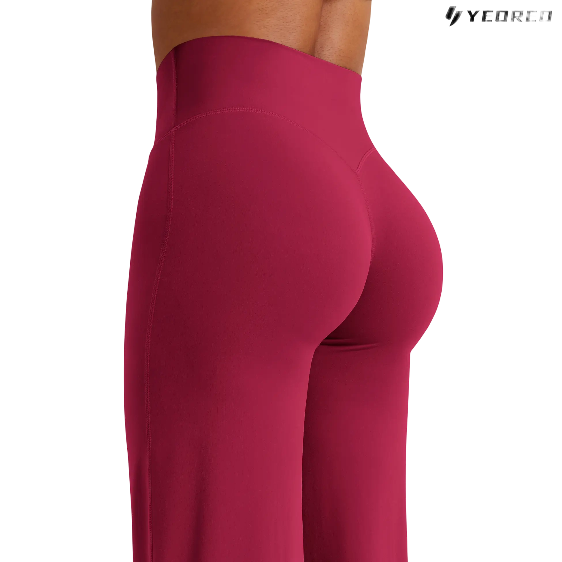 Leggings High-Waist Straight-Leg No Front Seam Buttery Soft Gym Yoga Pants