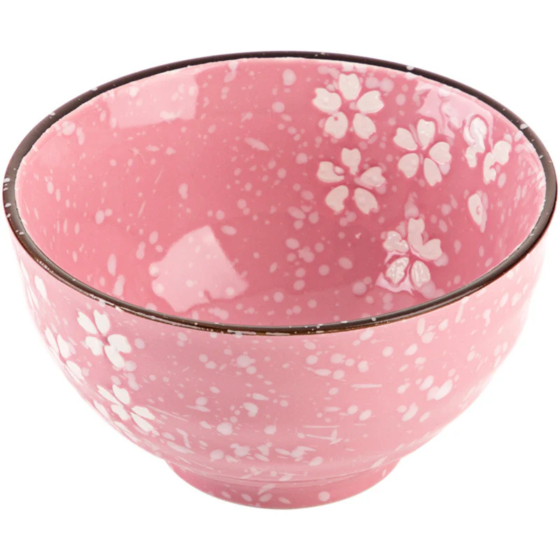 Japanese Flower Blossoms Ceramic Bowl