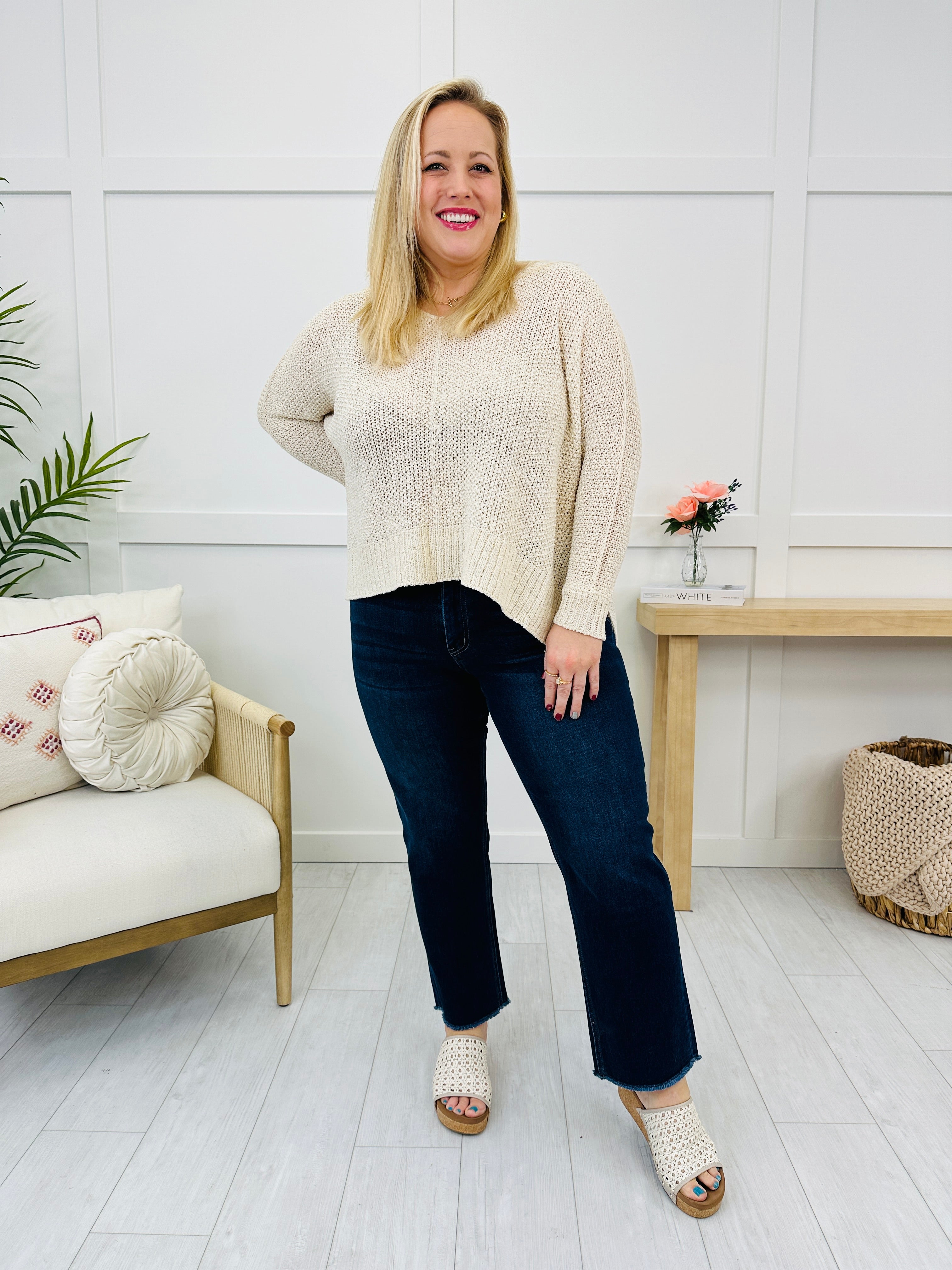 Lovervet Stay in Line Straight Leg Ankle Jeans