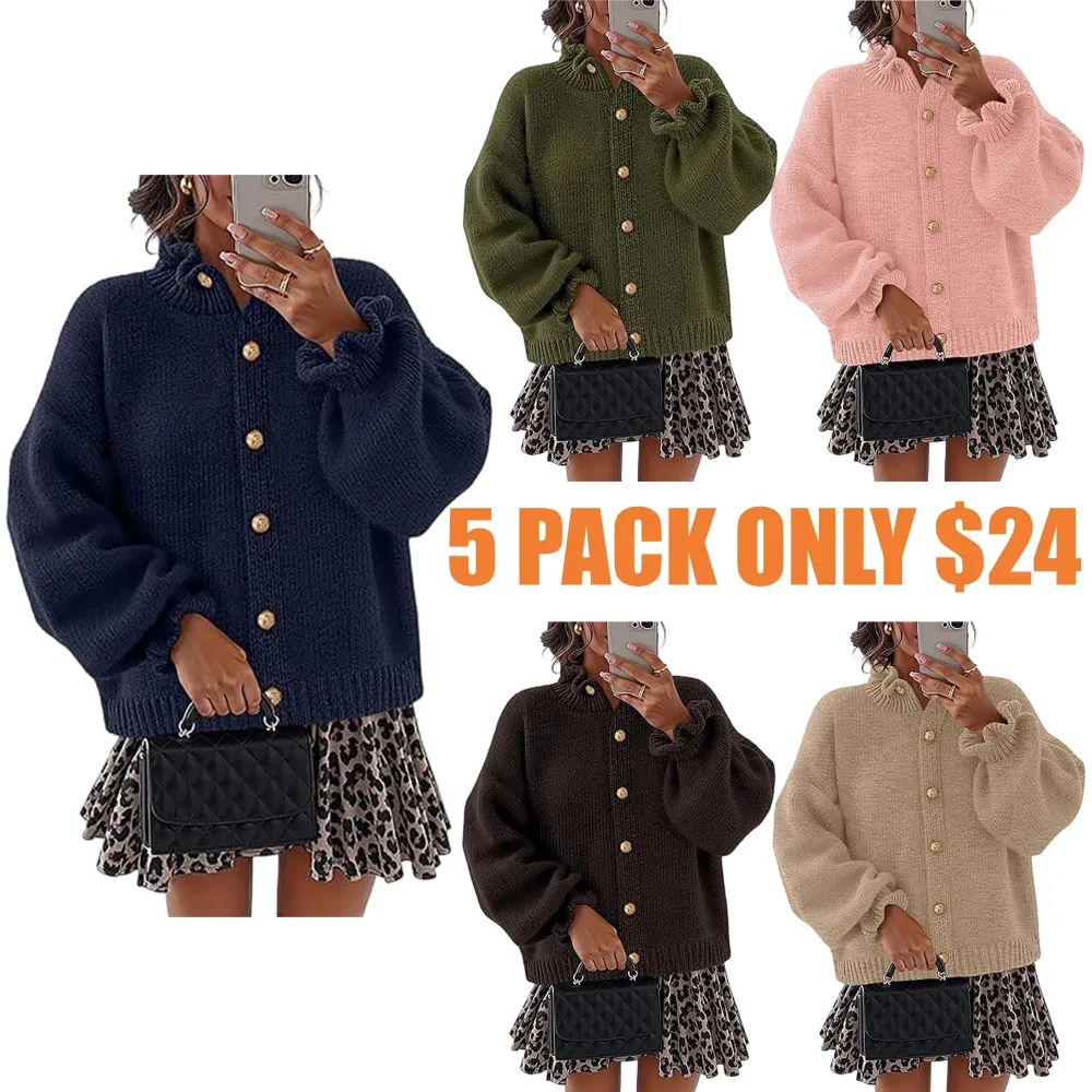 Women's Fall 2025 Chunky Cardigan Sweaters