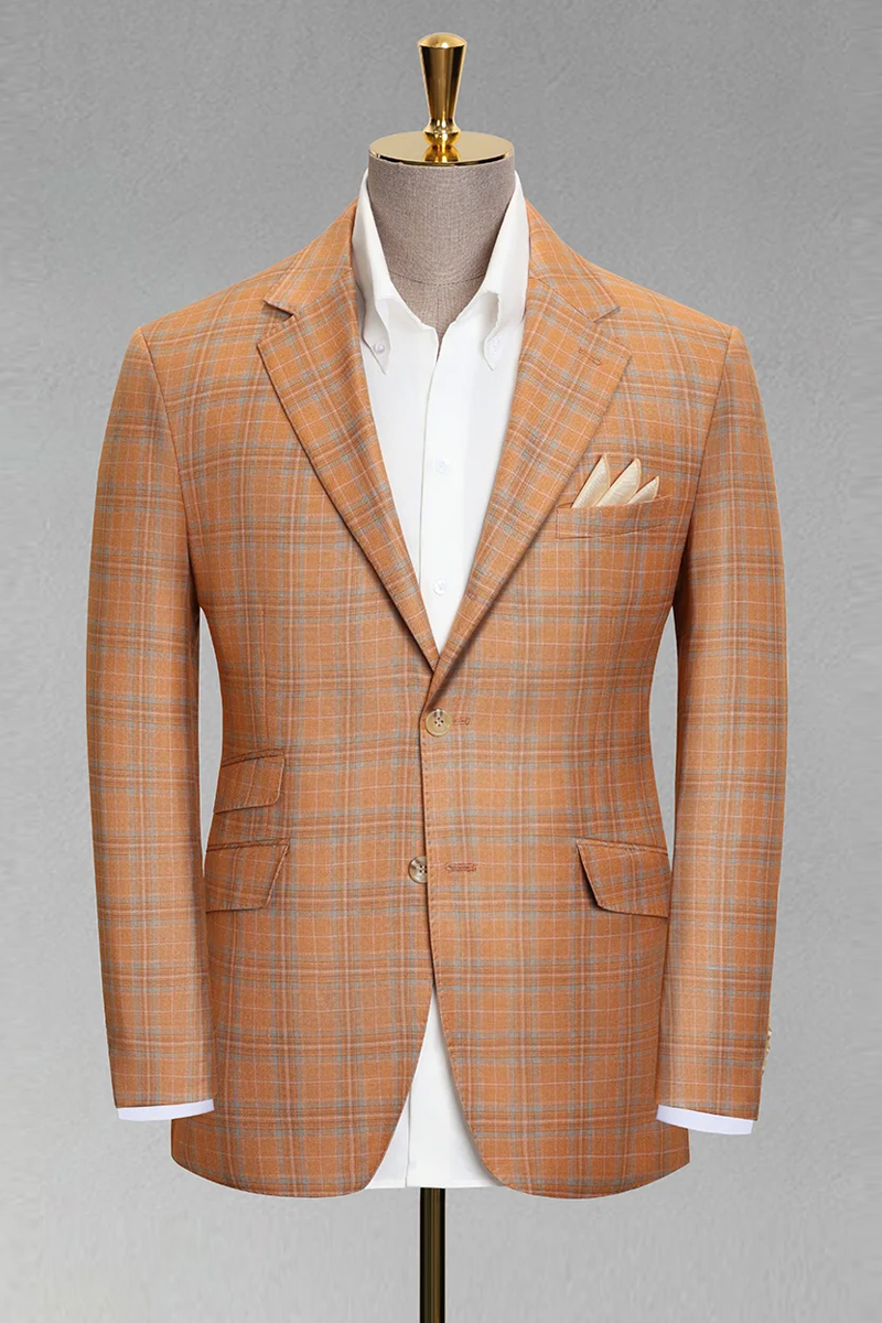 Men's Check Smart Casual Statement Blazer