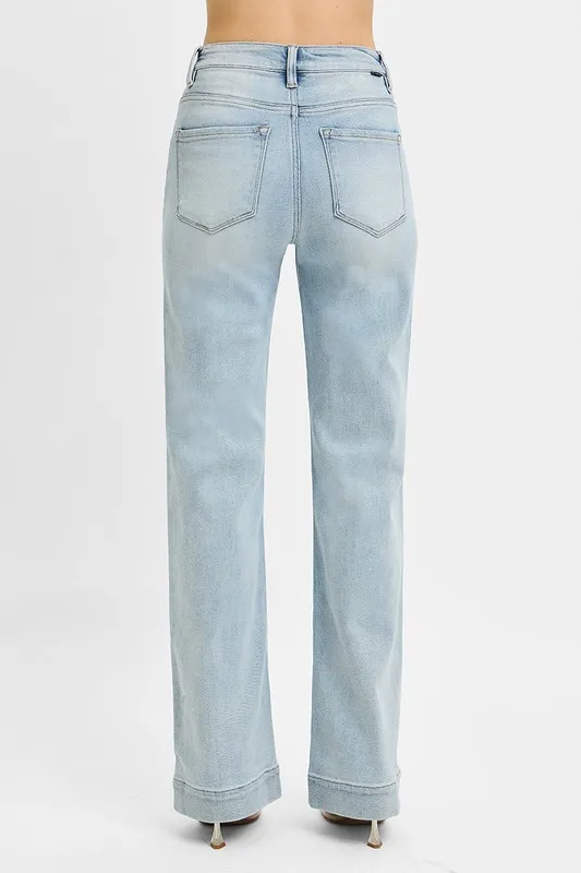 High Rise Straight Jeans