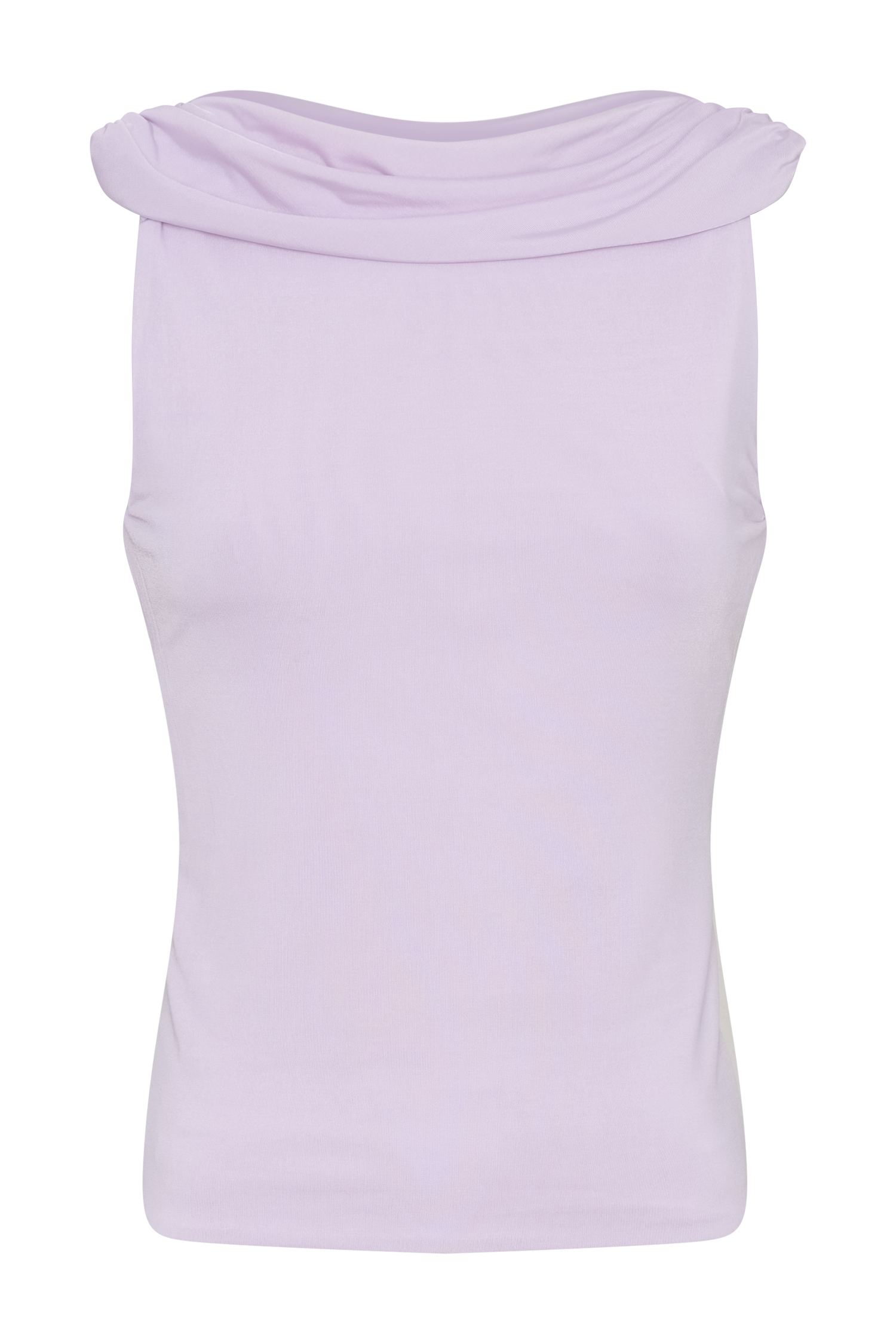 Lilac Slinky Cowl Back Top