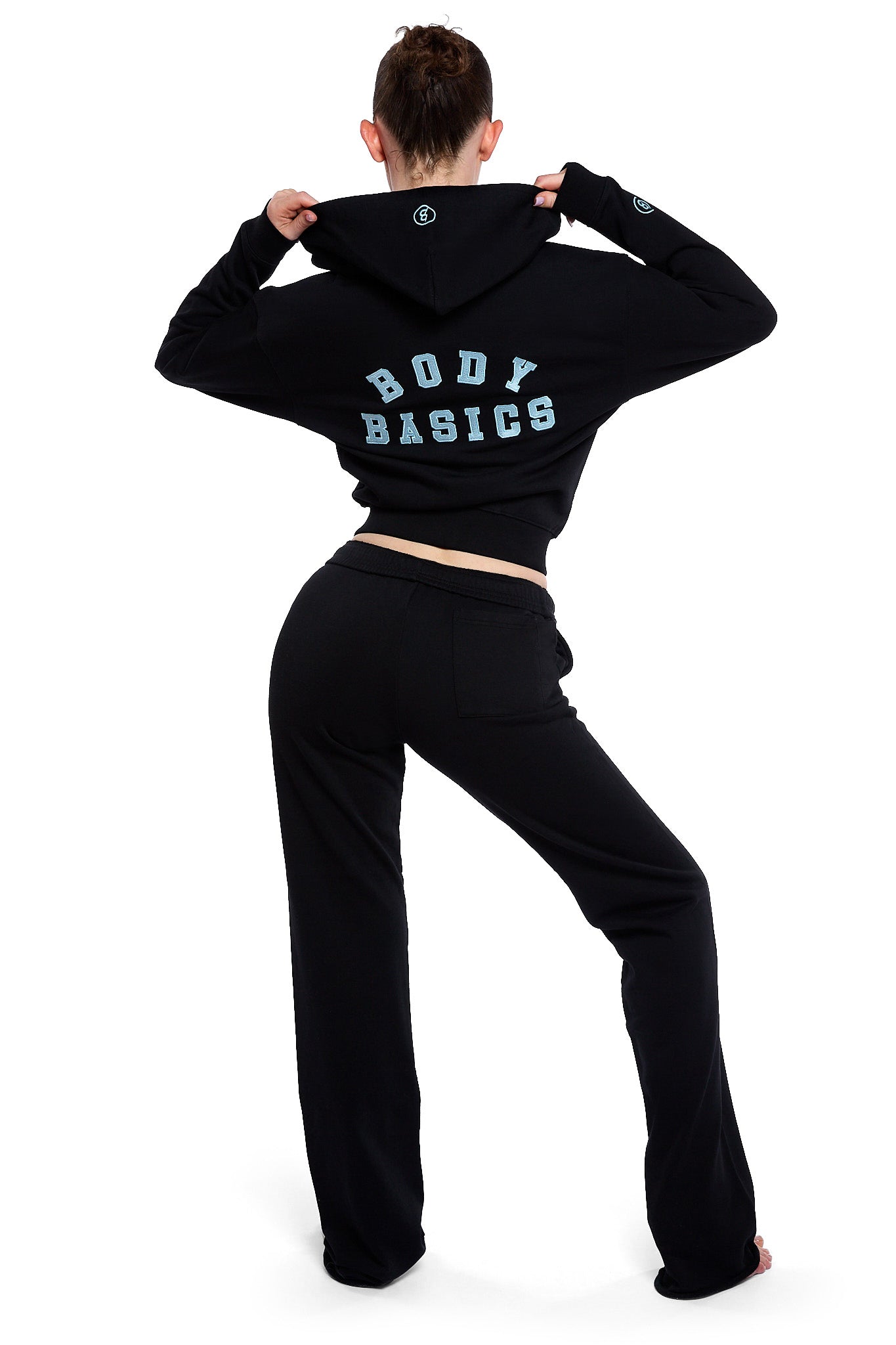 BODY UNIVERSITY HOODIE 2.0 (BLACK/TIFFANY BLUE)