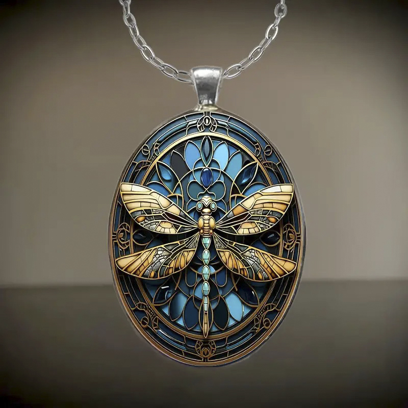 Boho Dragonfly Pendant Necklace