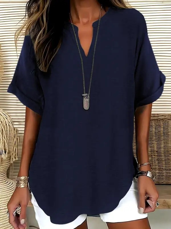 Women's Plain Shortsleeve Blouse (Just $3 Each!)