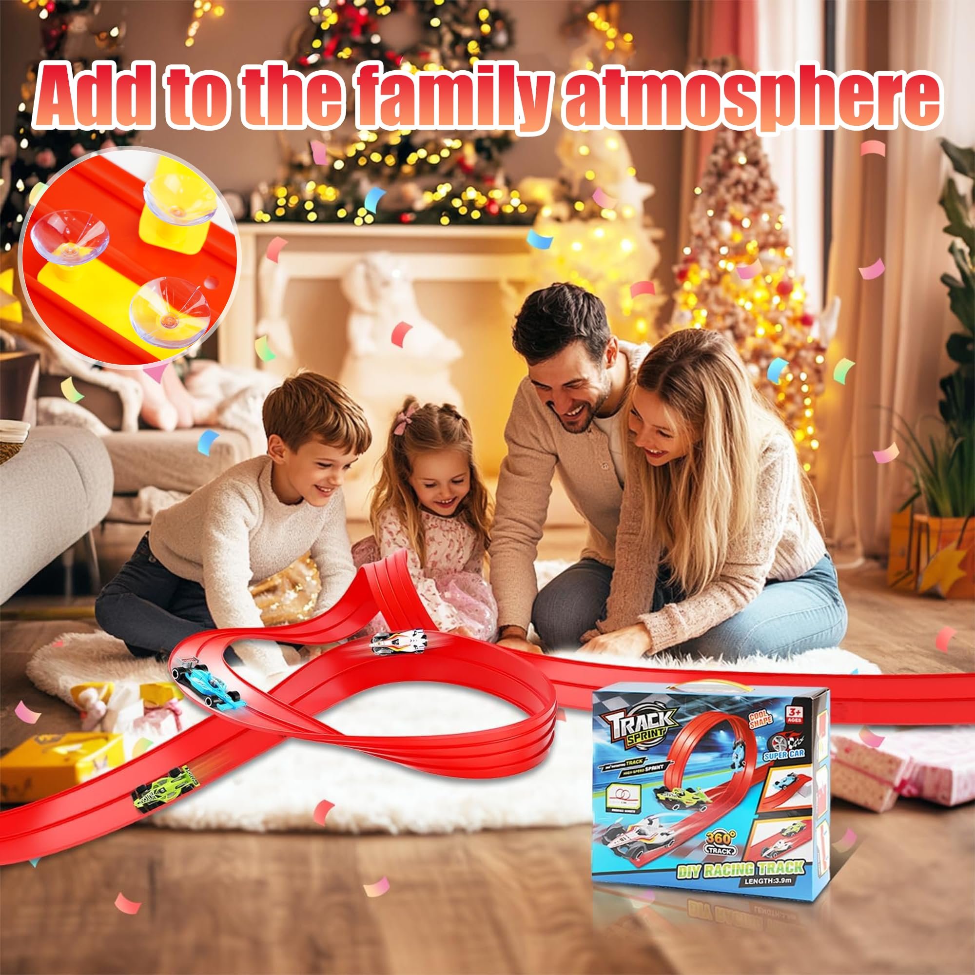 🏆Flash Sale⚡🎄🎁 2025 Christmas Surprise Gift: DIY Flexible Racing Track Toy 🚗✨