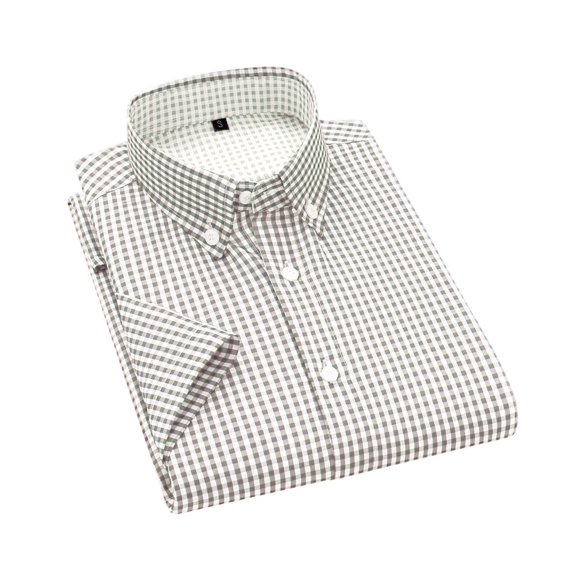 3pcs Men's Shirt Short Sleeve Business Formal Striped Solid Color