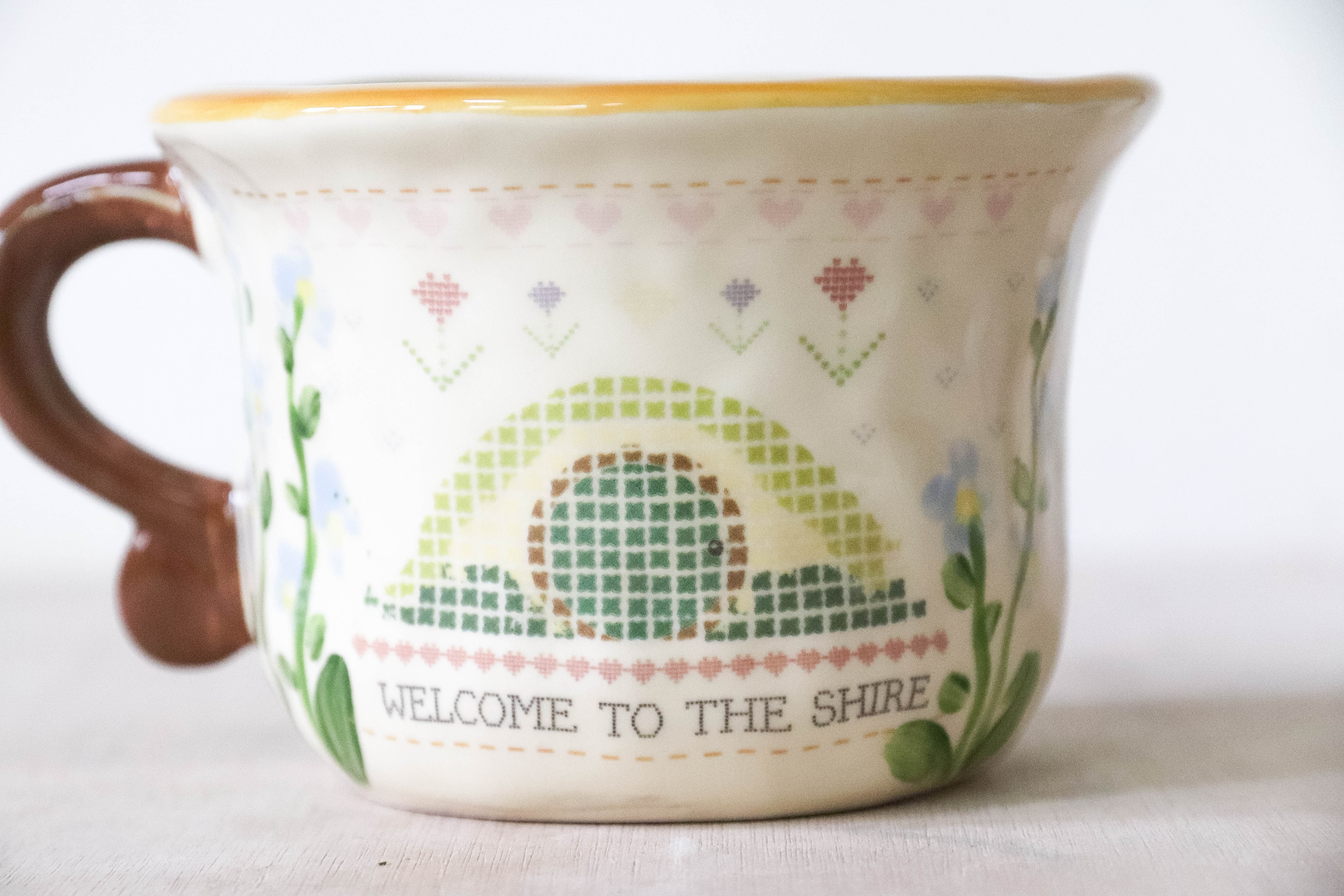 Welcome to The Shire Floral Mug