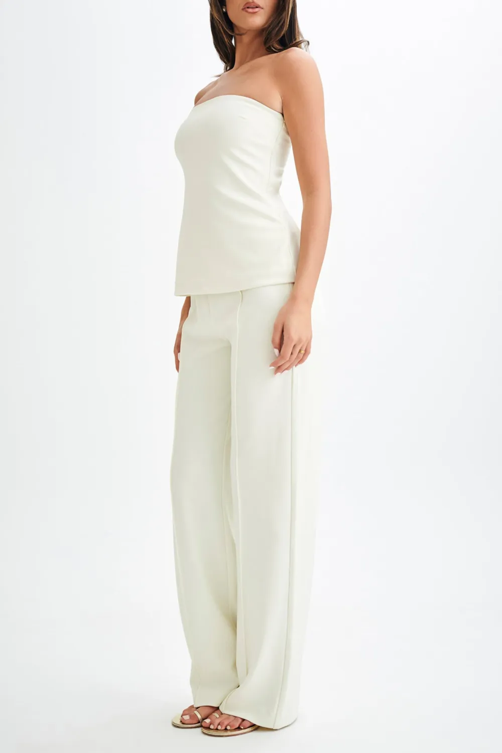 Strapless Cut Out Top