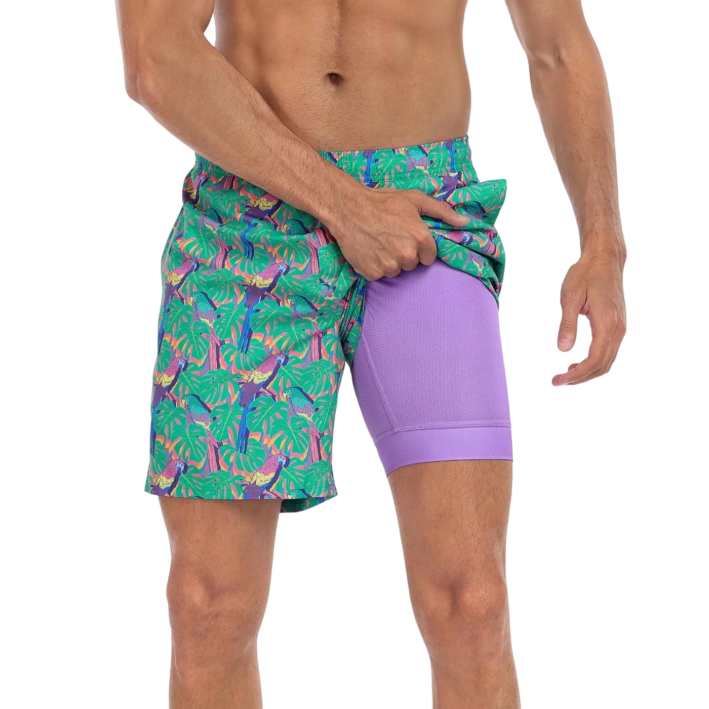 Men’s Swim Trunks with Compression Liner – Quick Dry Performance Shorts