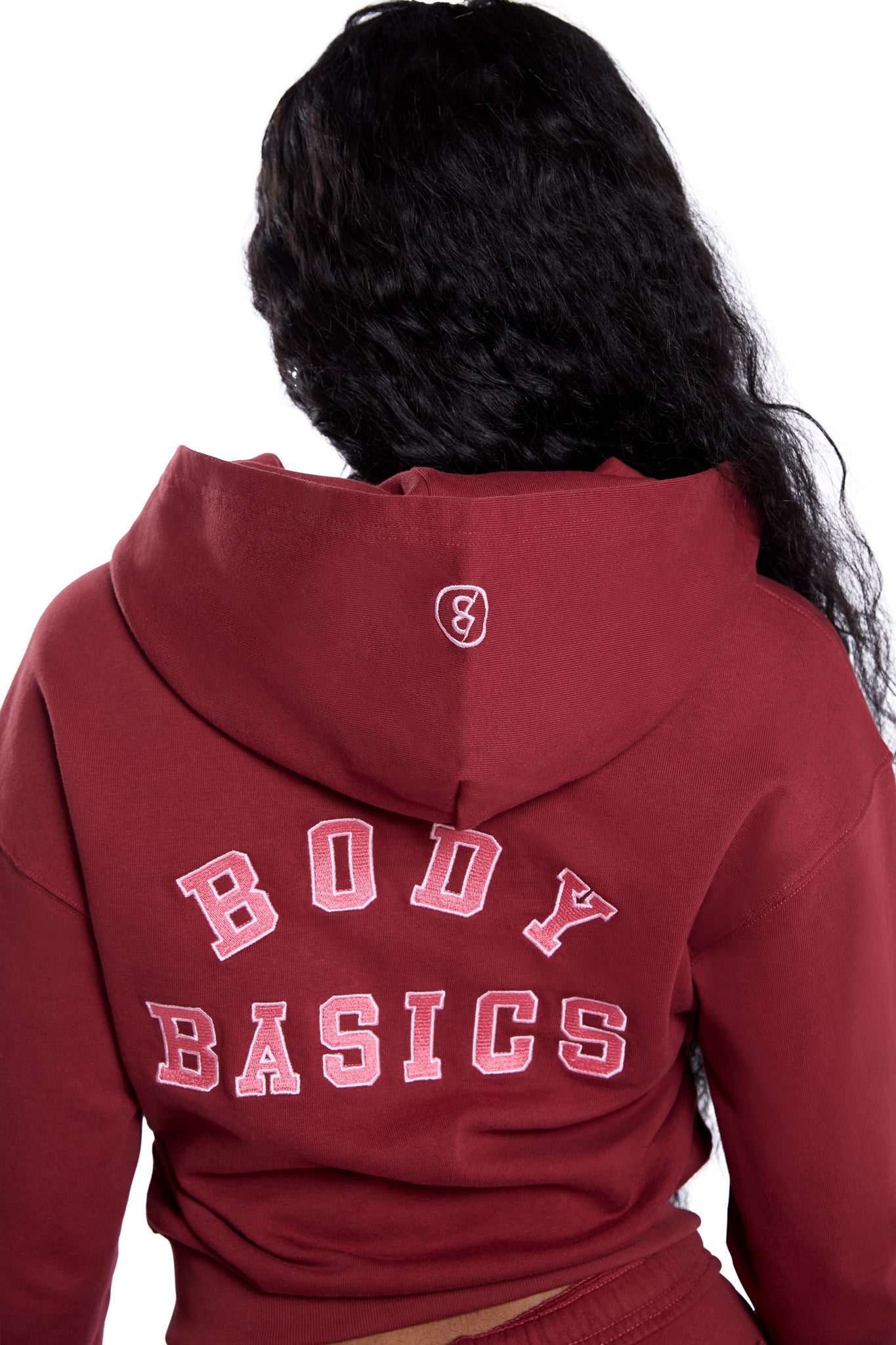 BODY UNIVERSITY HOODIE 2.0 (MAROON/PINK)