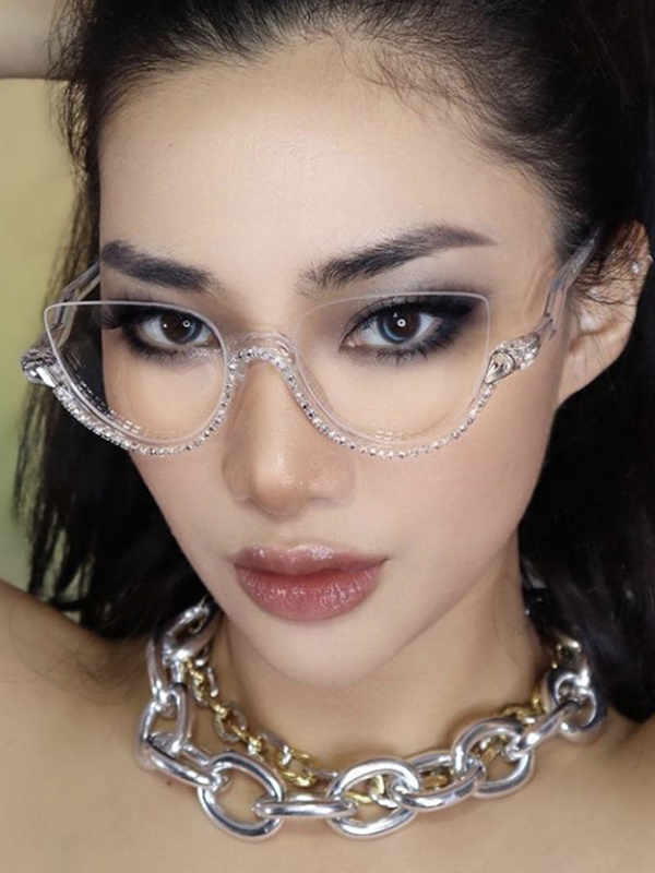 Geometric Sun-Protection Sunglasses Accessories