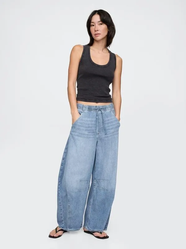 Women's Mid Rise UltraSoft Easy Horseshoe Jeans