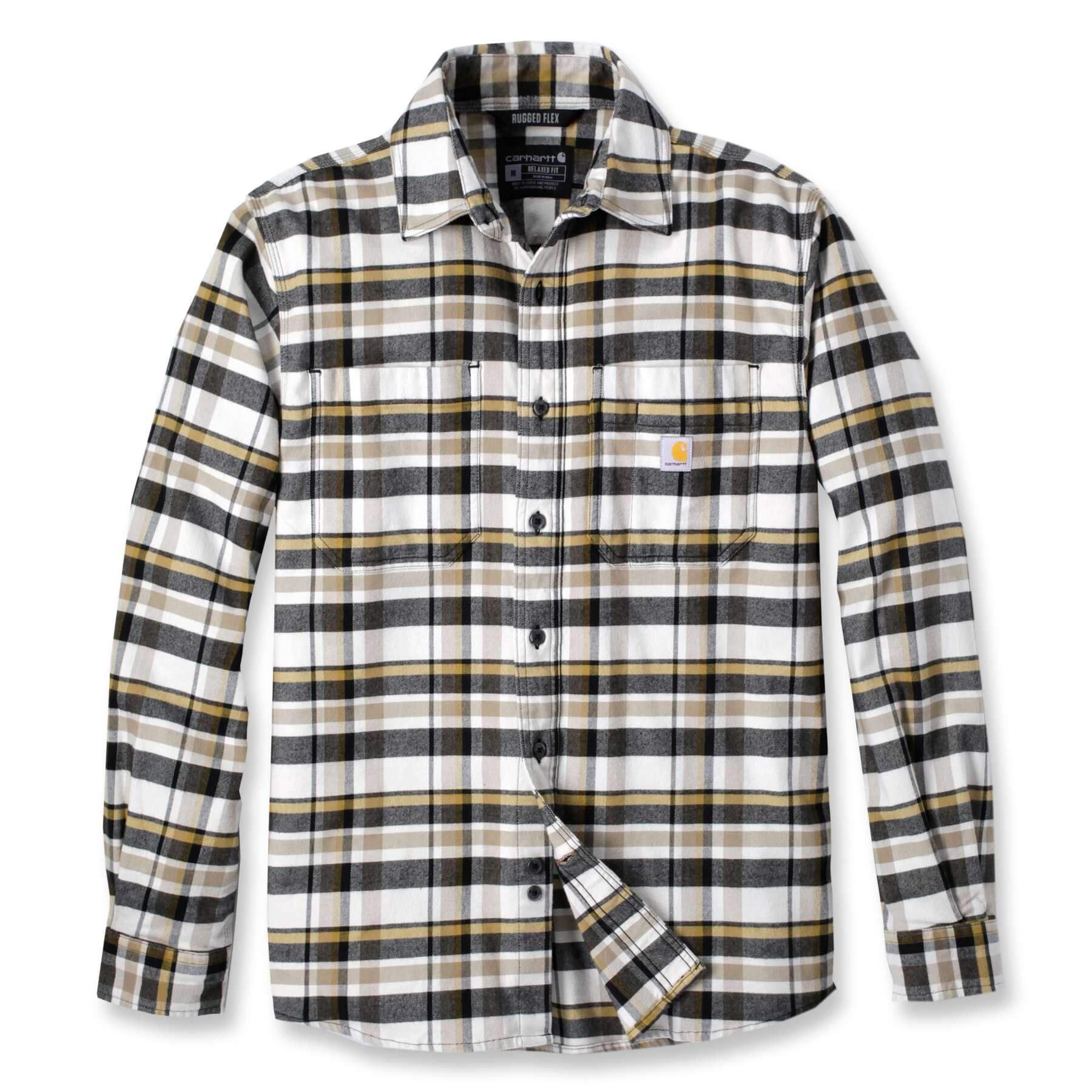 CHT Flannel Rugged Flex Relaxed Fit Midweight Long-Sleeve Plaid Shirt 106352