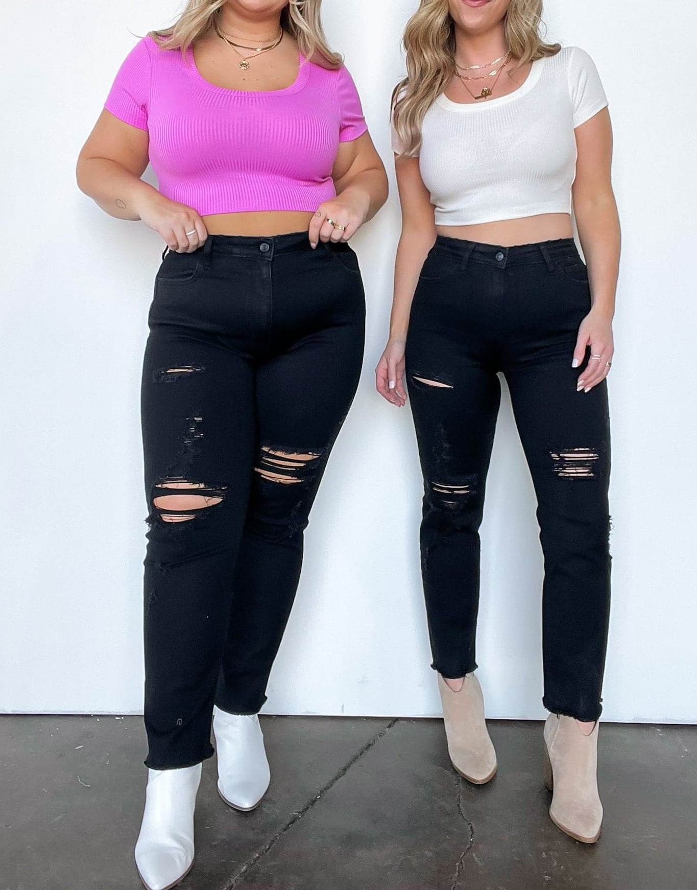 Tarah Distressed Crop Jeans