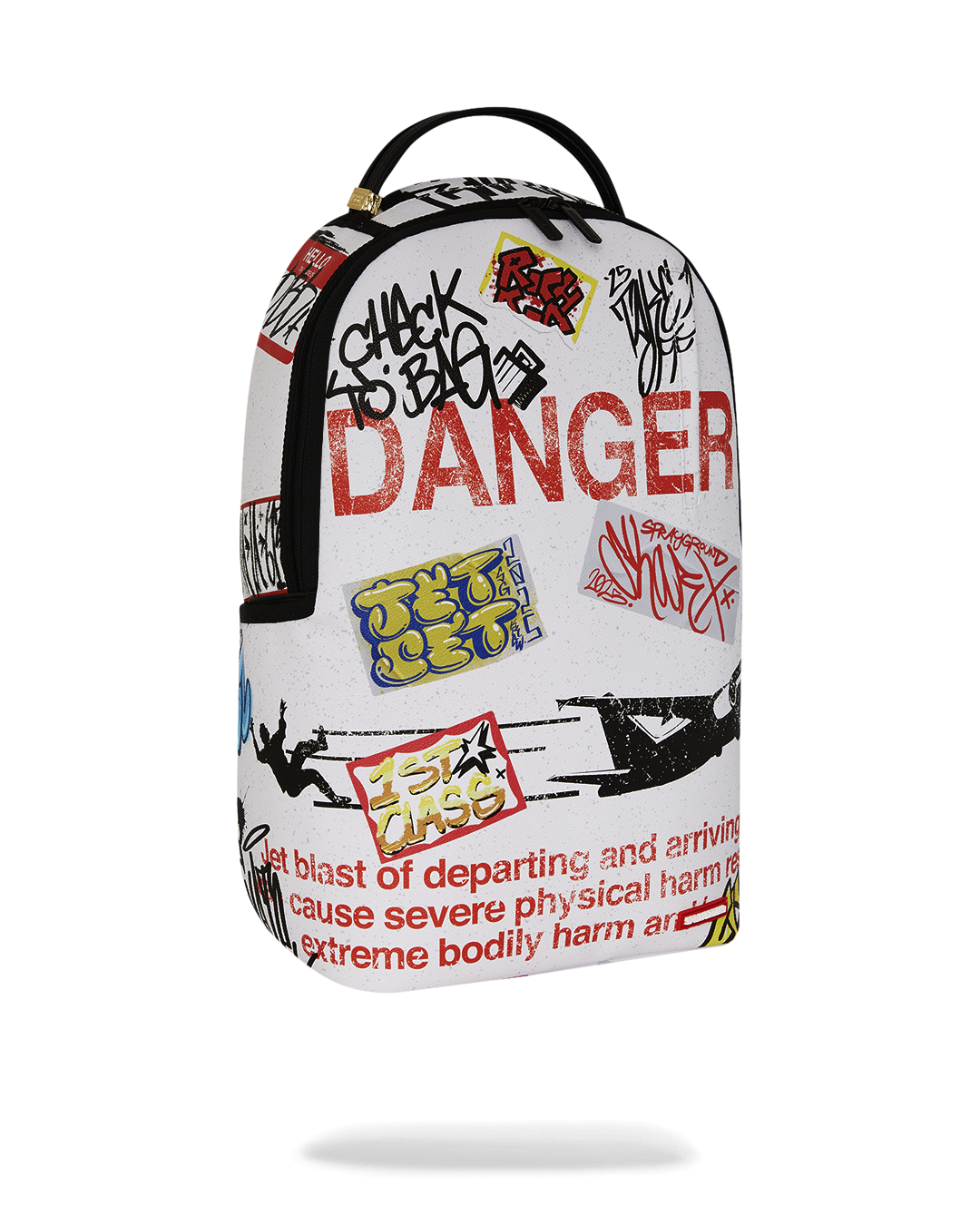 JETBLAST SIGN ON THE RUNWAY BACKPACK