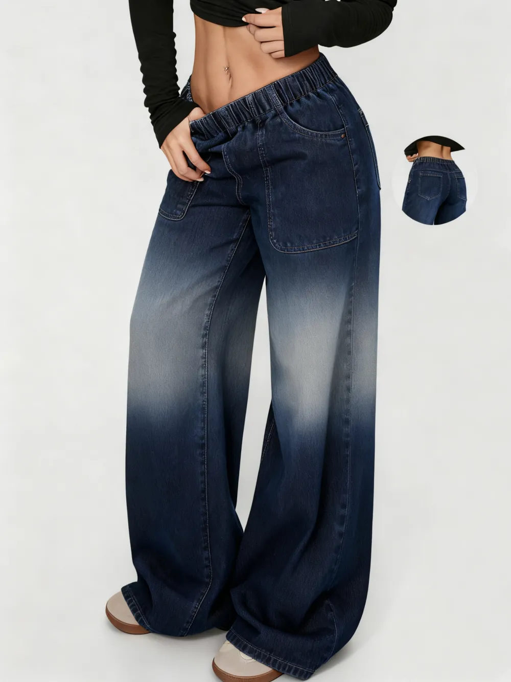 Women's High Waist Loose-Fit Denim Jeans