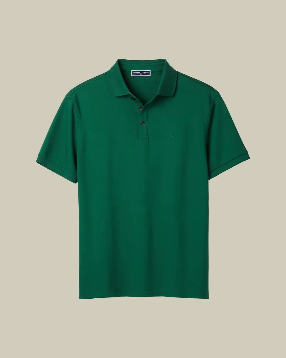 Men'S Casual Business POLO Shirt, Breathable Pique Fabric